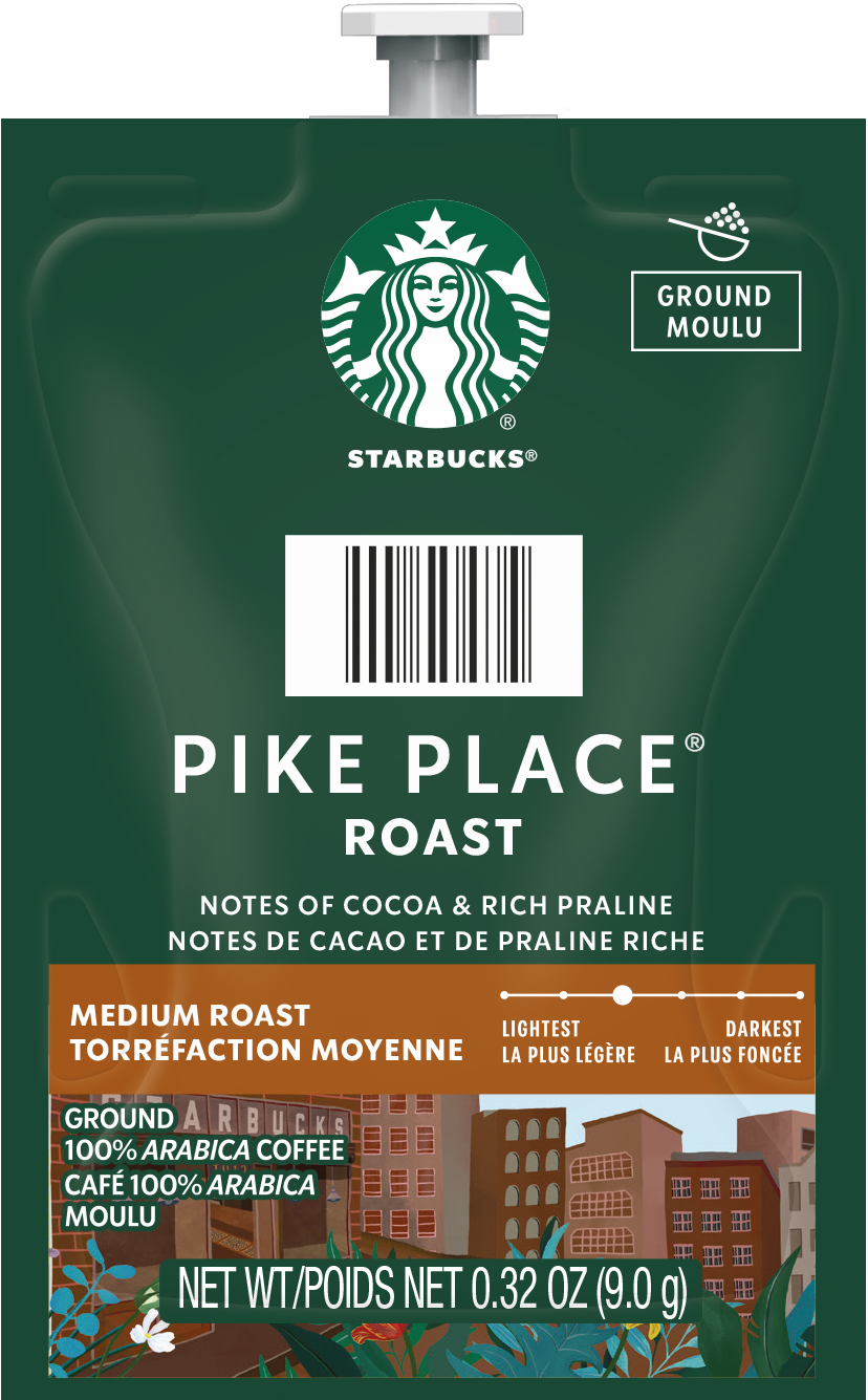 Starbucks® Pike Place Roast Coffee Fresh Packs for Flavia Brewers Starbucks® Pike Place Roast Coffee Fresh Packs for Flavia Brewers