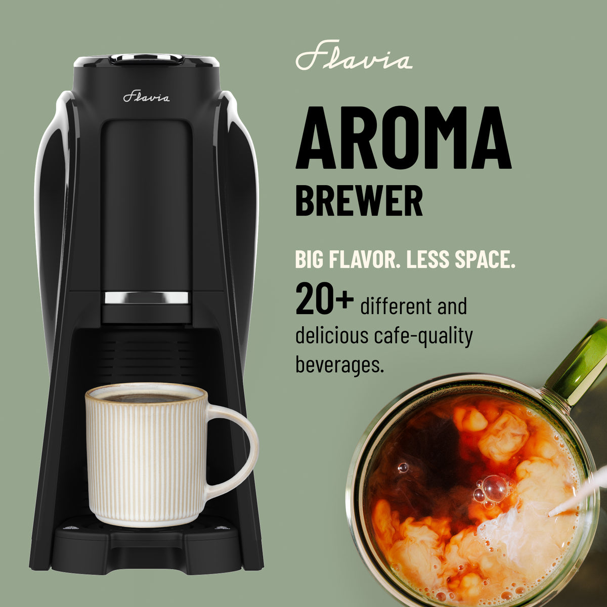 Flavia Inserts Flavia NEW Aroma Brewer - Black, Makes Coffee, Lattes, Tea, and other ...