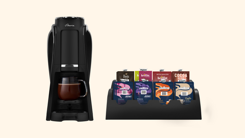 Flavia Aroma Brewer Bundle with 84 Freshpacks and 1 Merchandiser