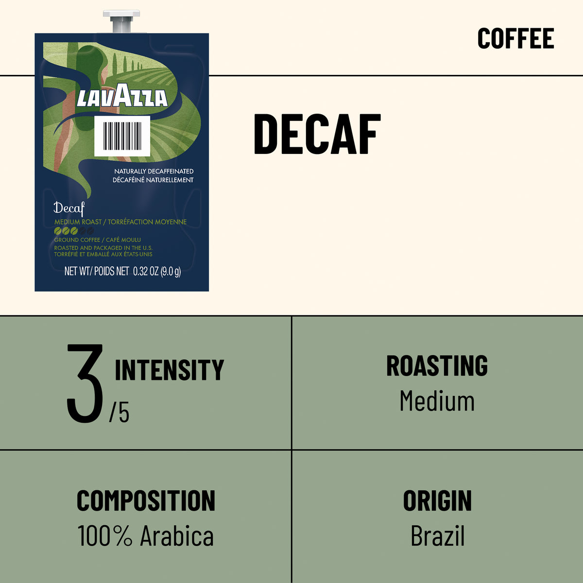 Lavazza Decaf – Coffee | MyFlavia by Lavazza