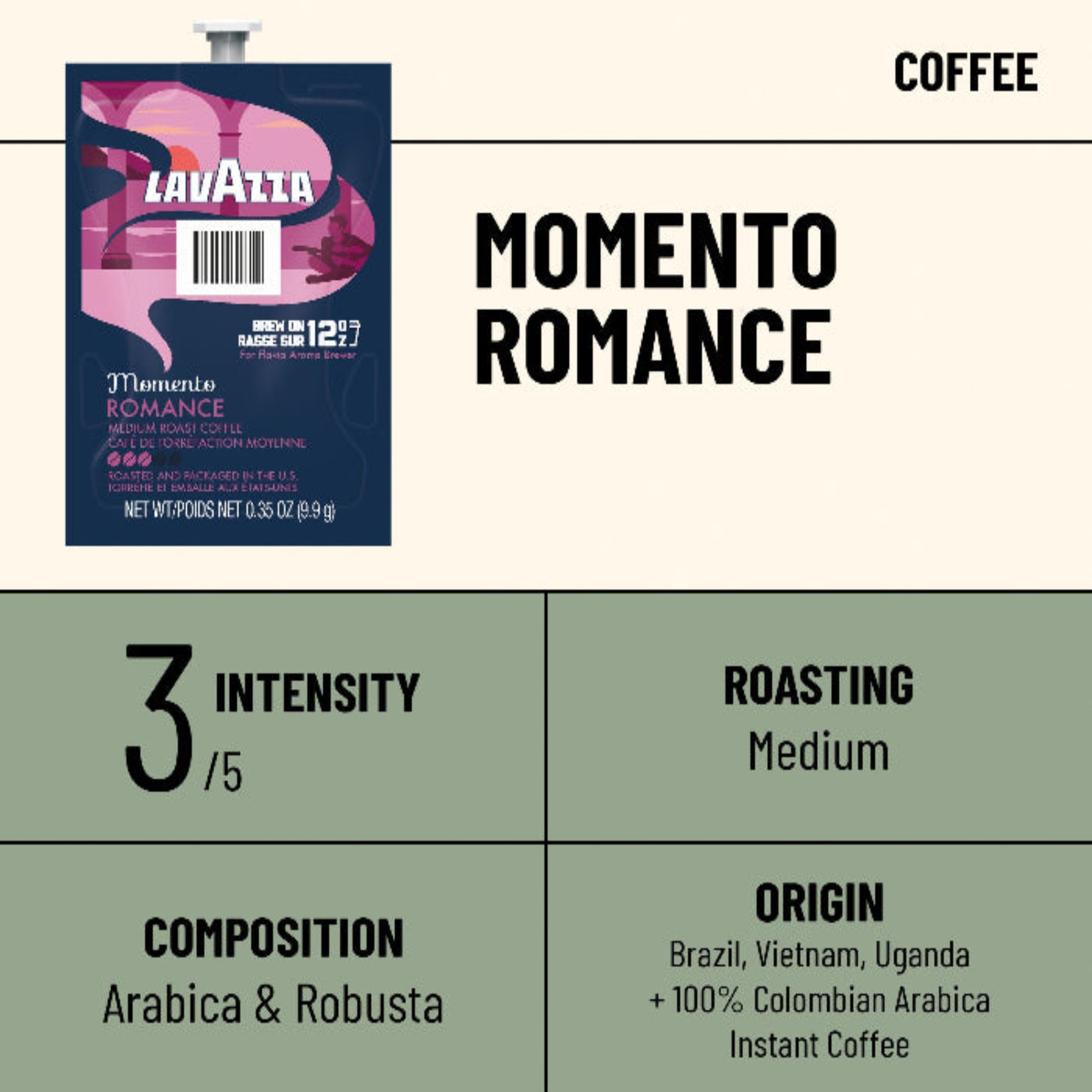Lavazza Momento Romance – Coffee | MyFlavia by Lavazza