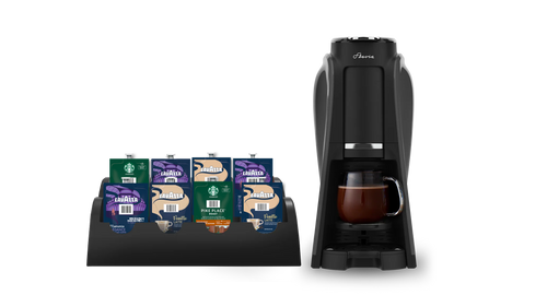 Flavia Aroma Brewer Starter Pack with Merchandiser and 112 Drinks